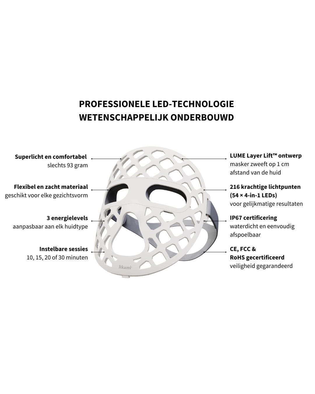 LUME+ LED Therapy mask - The Natural Beauty Club