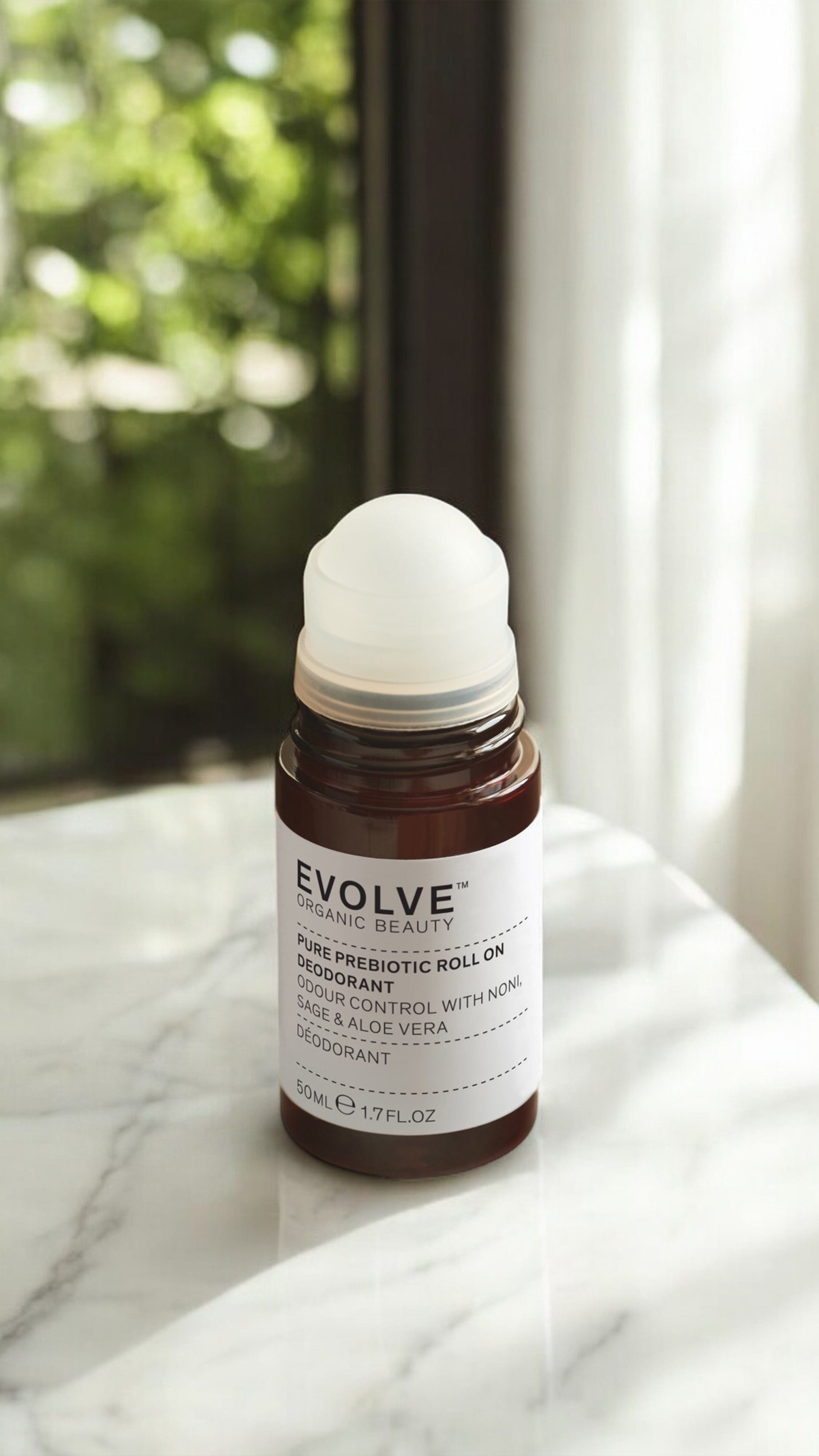 Pure prebiotic roll on deodorant - The Natural Beauty Club