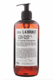L:A BRUKET - 069 Hand & Body Wash Lemongrass - The Natural Beauty Club