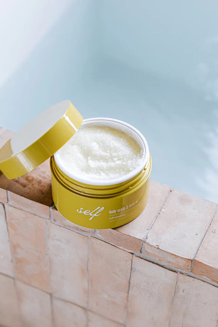 SELF - Soft Exfoliating  Body Scrub & Bath Oil - The Natural Beauty Club