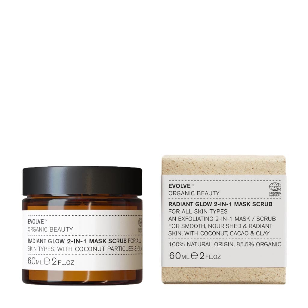 EVOLVE - Radiant glow 2-in-1 scrub mask - The Natural Beauty Club