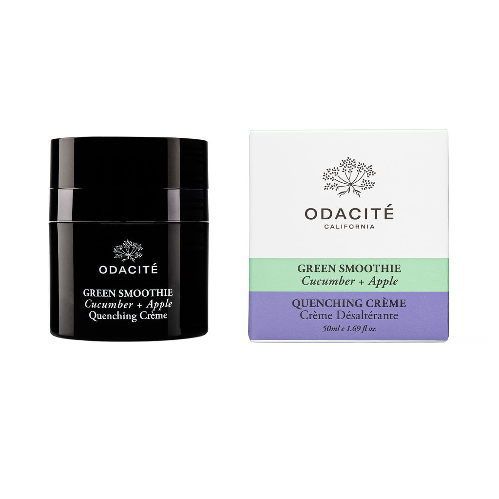ODACITE - Green smoothie cucumber + apple quenching crème - The Natural Beauty Club