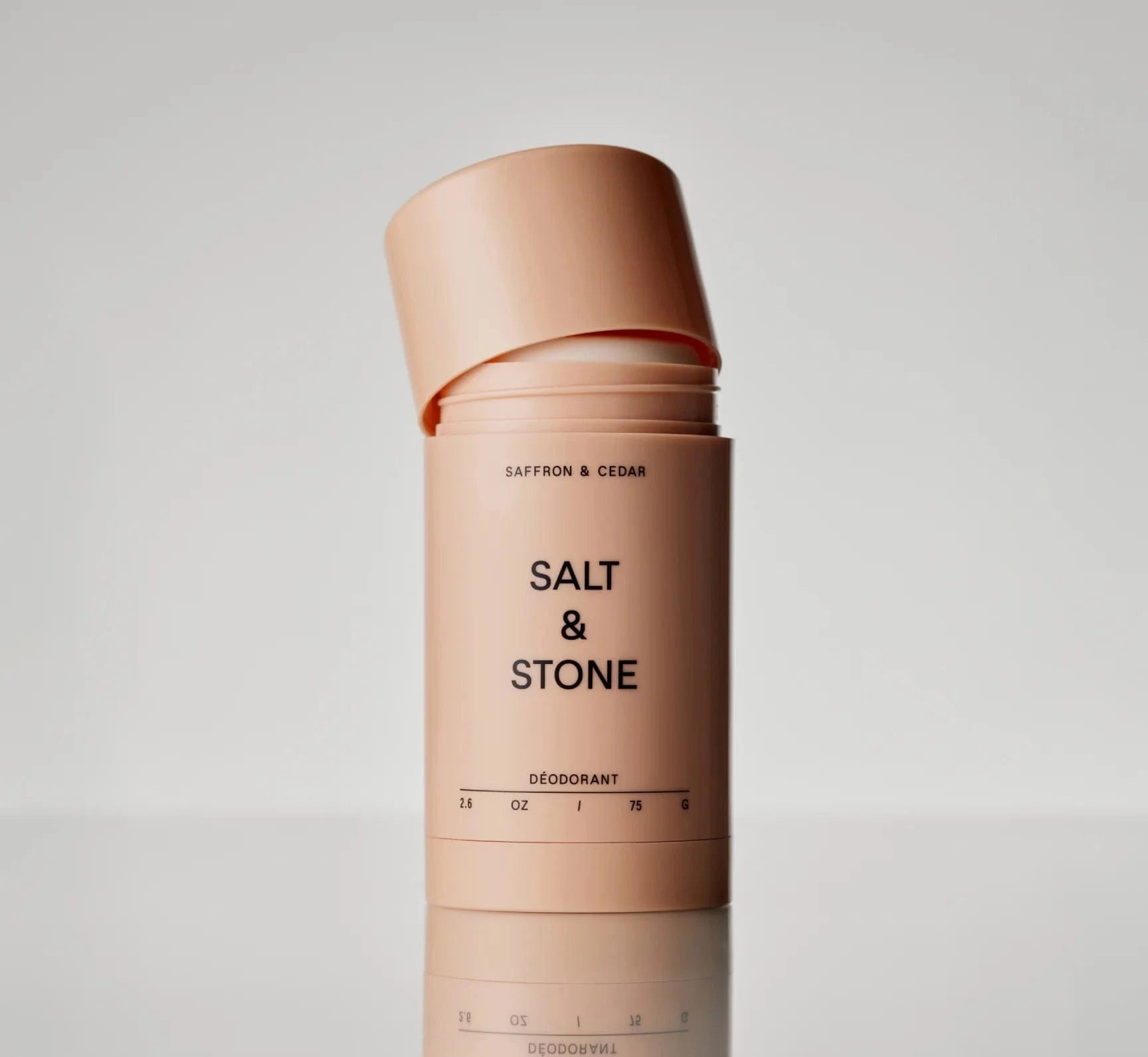 SALT & STONE DEODORANT- Saffron & Cedar (Extra strength)