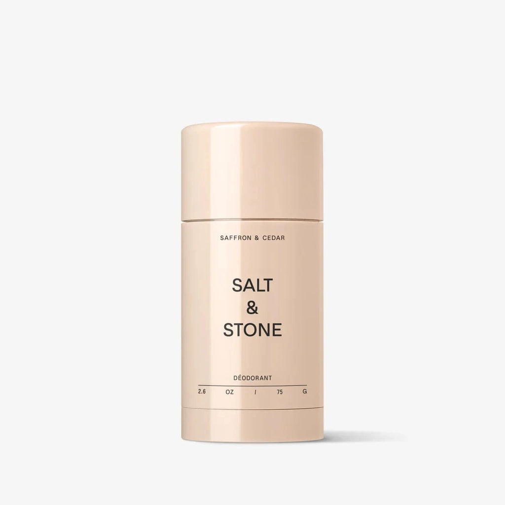 SALT & STONE DEODORANT- Saffron & Cedar (Extra strength)