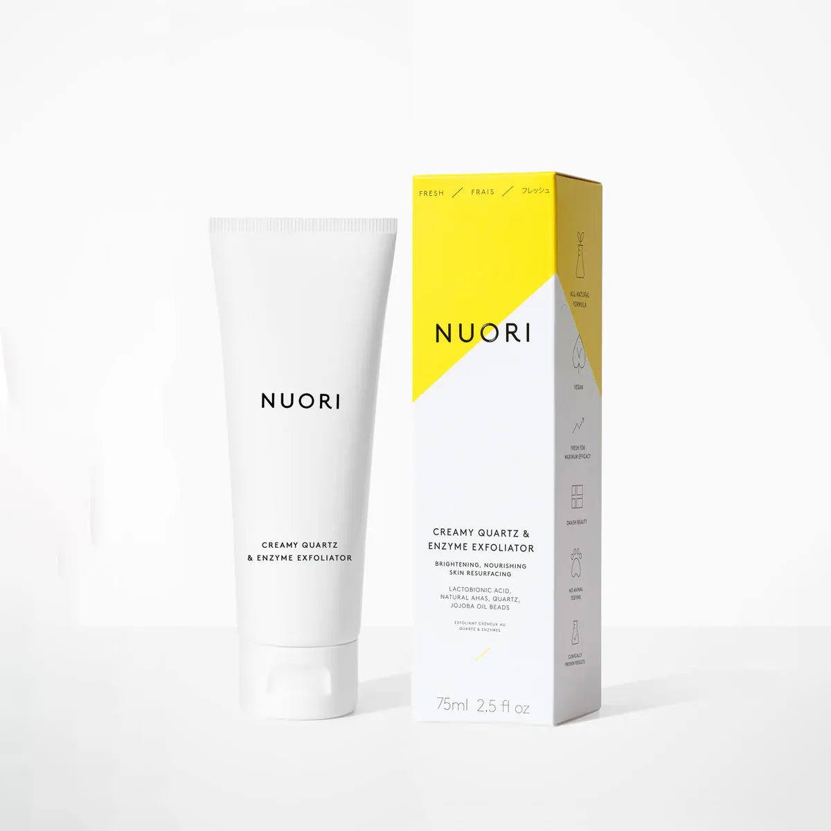 Creamy Quartz & Enzyme Exfoliater - The Natural Beauty Club