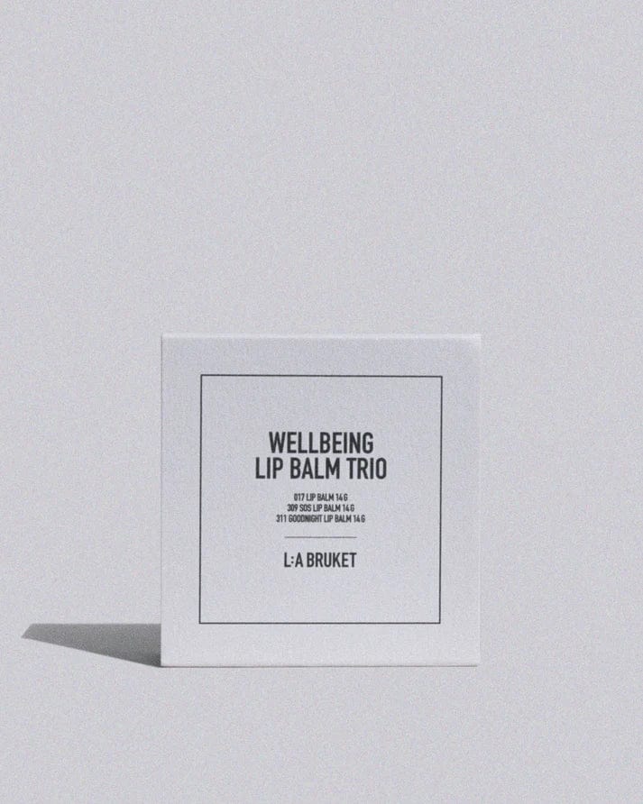 L:A BRUKET - Wellbeing lip balm trio