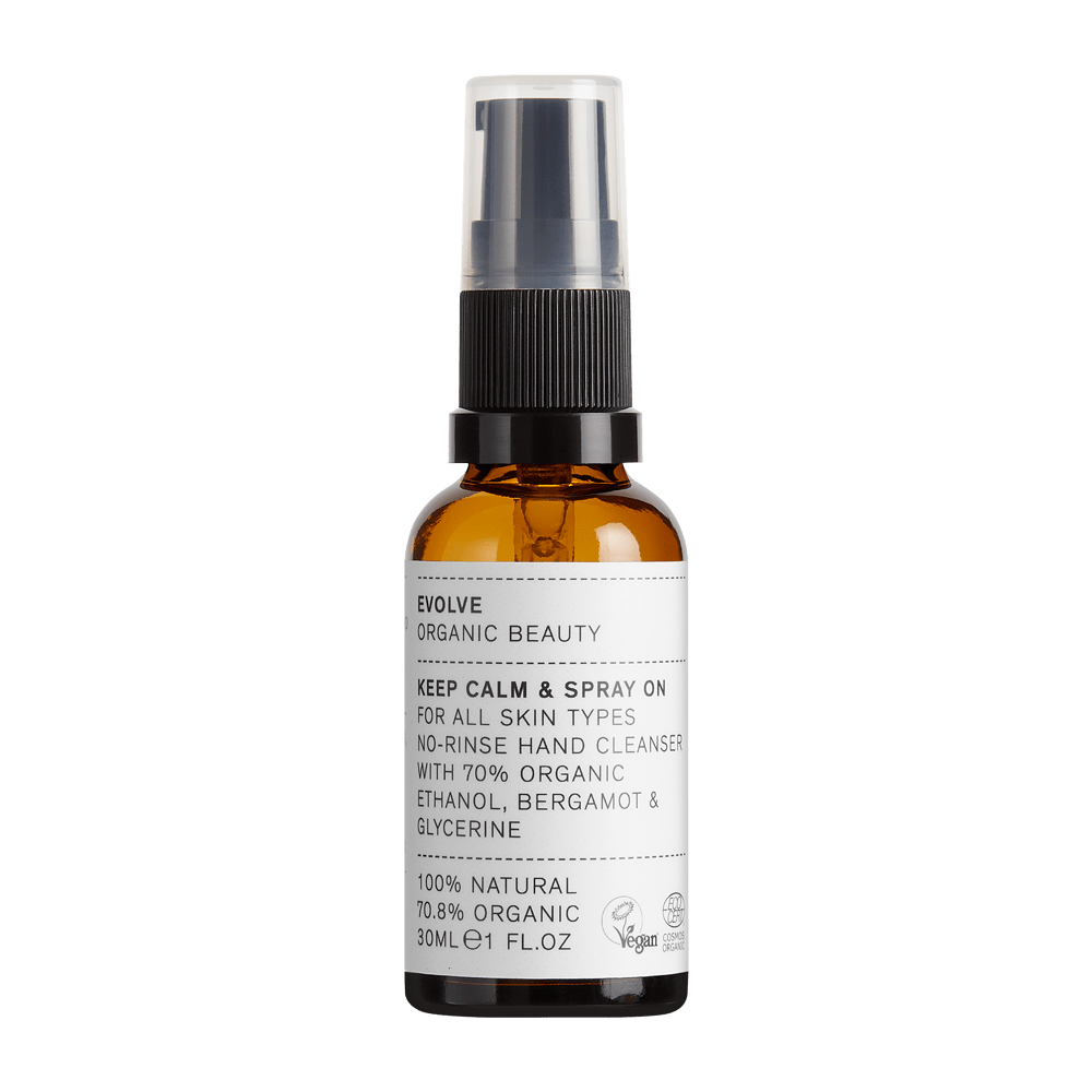 'KEEP CALM & SPRAY ON' HANDONTSMETTING - The Natural Beauty Club