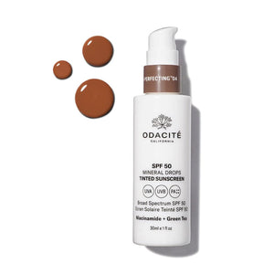 ODACITE - SPF 50 mineral drops Tinted Sunscreen - The Natural Beauty Club